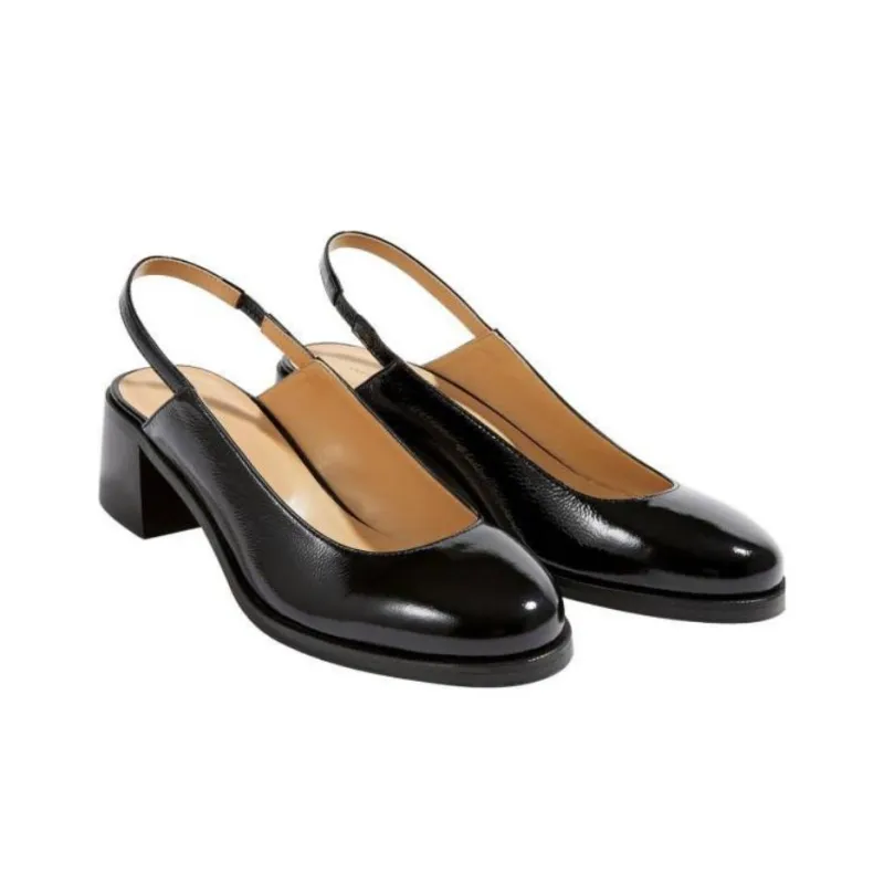A.P.C Chunky Heel High Heels 4.5cm Women's Black-2