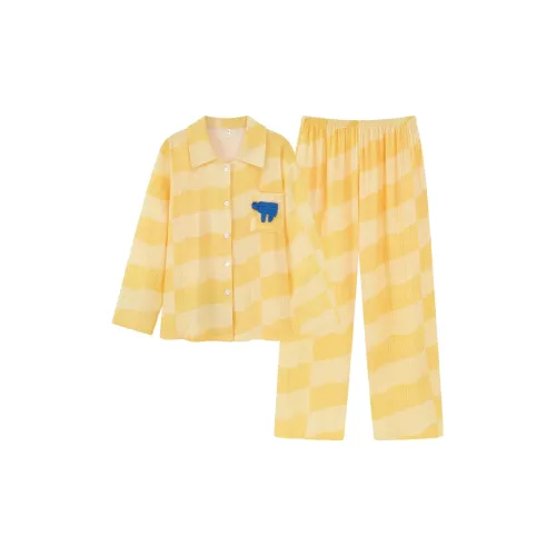 O'MESIK Pajama Set Women's Yellow