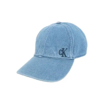 CALVIN KLEIN Cotton Fabric Baseball Caps Unisex Blue