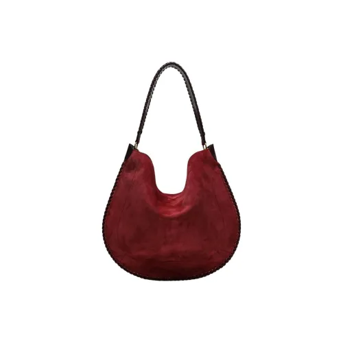 ISABEL MARANT Calfskin Hobo Bag, Handbag, Shoulder Bag Women's Red