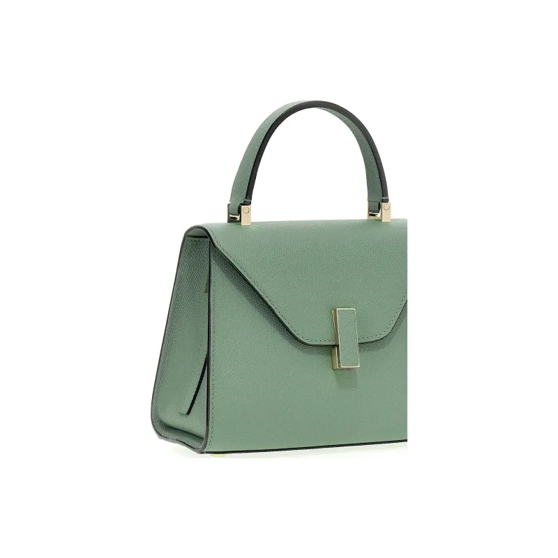 Valextra Calfskin Shoulder Bag, Crossbody Bag, Handbag Small Size Women's Green-3