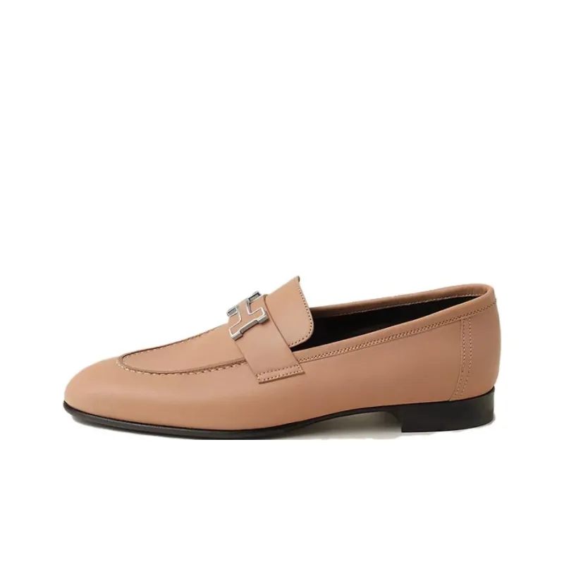 HERMES Paris Loafers Women's Beige-0