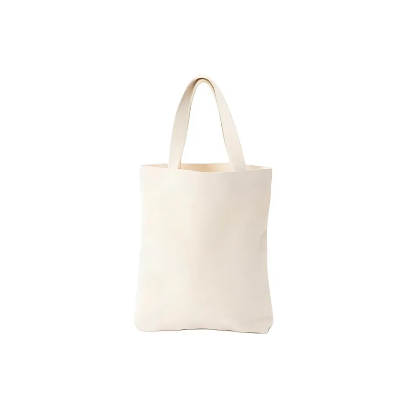 MUJI Cotton Tote Bag Shopping Bag Handbag Shoulder Bag Medium Size Unisex Original/Black-2