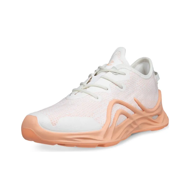 Ecco Biom Infinite Slip Resistant Low Top Casual Shoes Women's White Orange-1