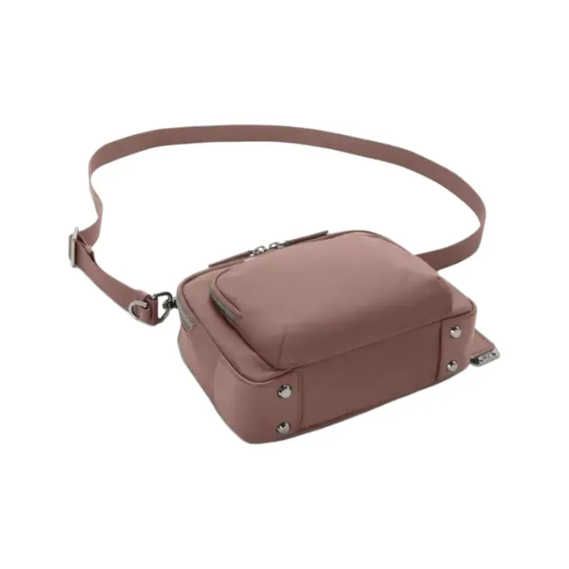 TUMI Voyageur Nylon Crossbody One Shoulder Handbags Women's Light Purple Red-3