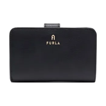 Furla Calfskin Card Holder, Wallet Women's Black