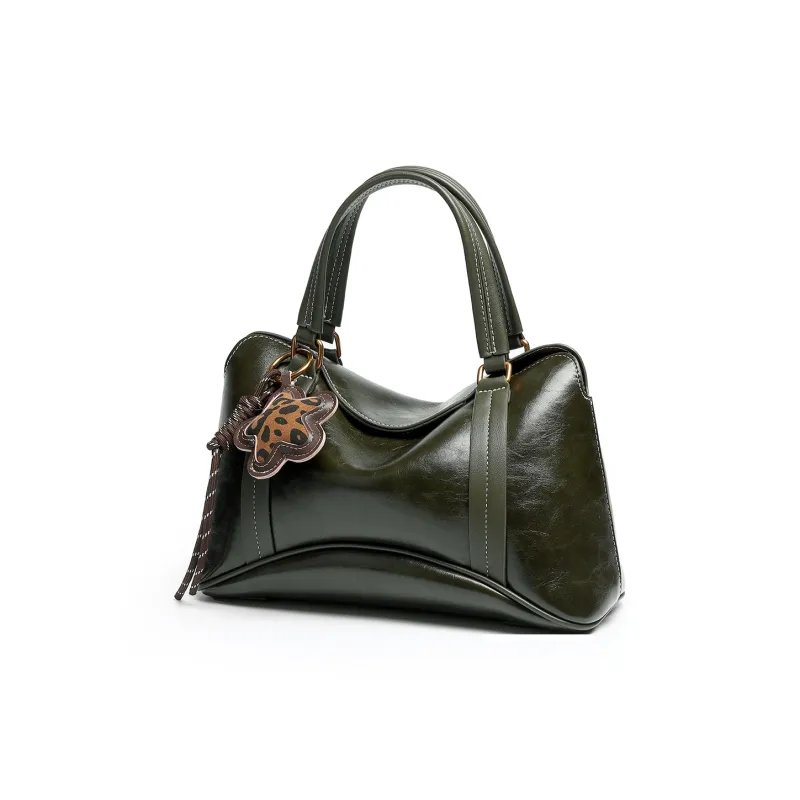 Mulinsen Polyurethane PU Leather Crossbody Bag One Shoulder Handbag Women's Dark Green-1