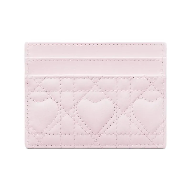 DIOR Jolie Lambskin Card Holder Women's Light Pink-1