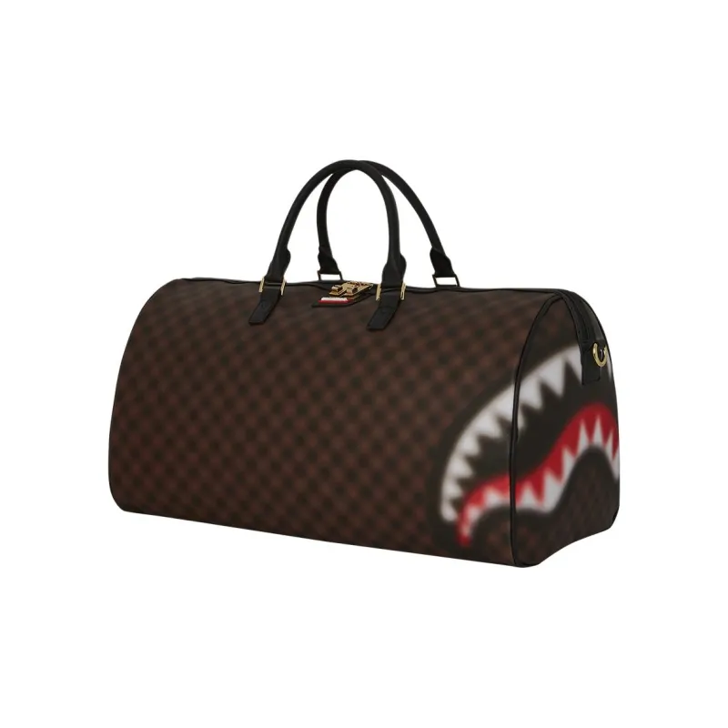 SPRAYGROUND Artificial Leather Travel Bag Unisex Brown-2