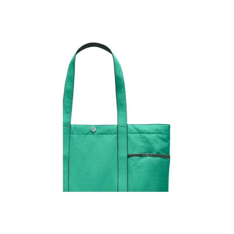 Lululemon Polyester With Nylon Tote Bag, Shopping Bag, Shoulder Bag, Handbag Regular Women's Green-3