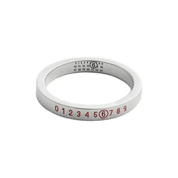 MM6 Maison Margiela Brass Rings Unisex Silver