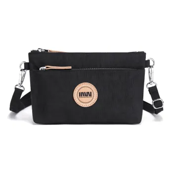 SEPTWOLVES Fabric Crossbody Bag Small Size Women's Black/Gray Green