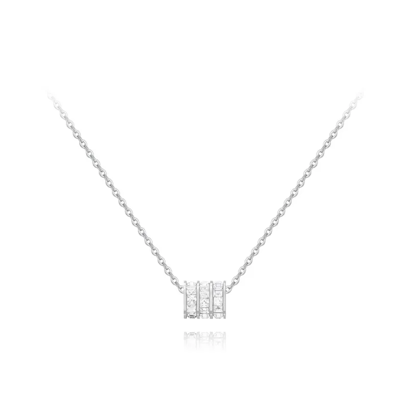 KUMET Zircon Necklaces Women's Same For Couples-5