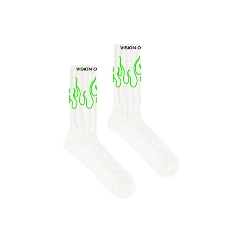 Vision Of Super Mid Calf Socks Unisex 1 Pack White-1