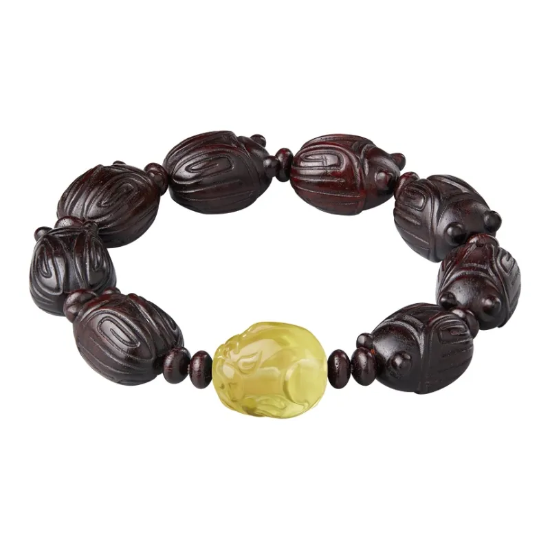 Moonstone Edge Pterocarpus Bracelets Men's-0