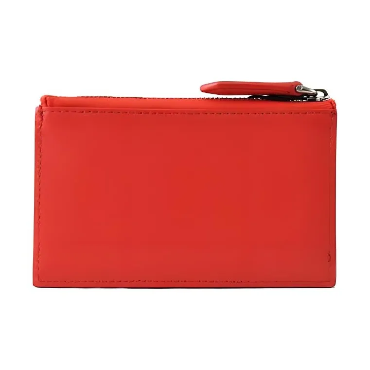 Burberry Cow Leather Wallets Card Holders Unisex Red-2