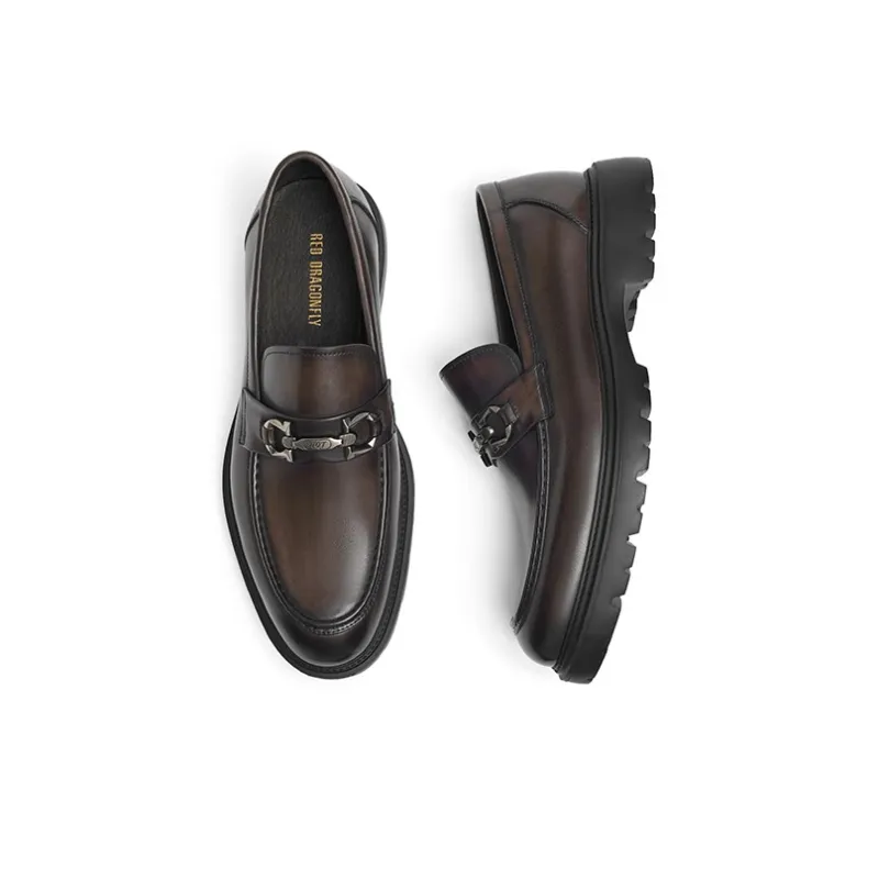 RED DRAGONFLY Loafers Flat Men's-8