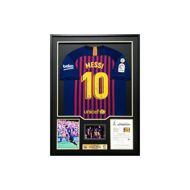 Huayitaojin Jersey Comes With Beckett BAS Certificate Of Authenticity Framed And Matted 115x83cm-0