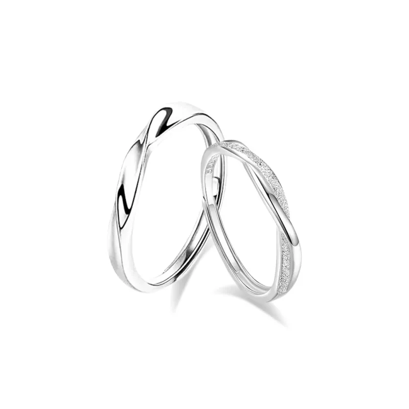 VEZA Sterling Silver Rings Unisex-17
