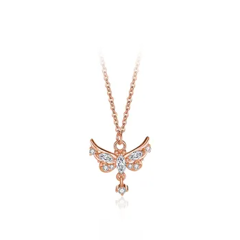 Regalrose 925 Sterling Silver Necklaces Women's Silver/Rose Gold