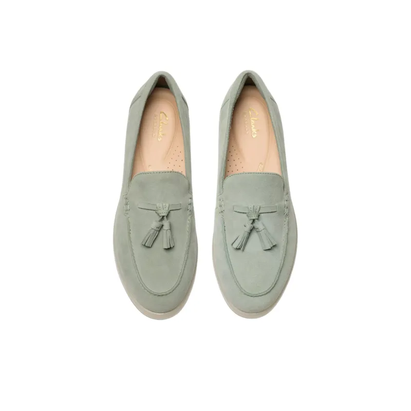 Clarks Narini Edge Loafers 2.5cm Women's Green-3