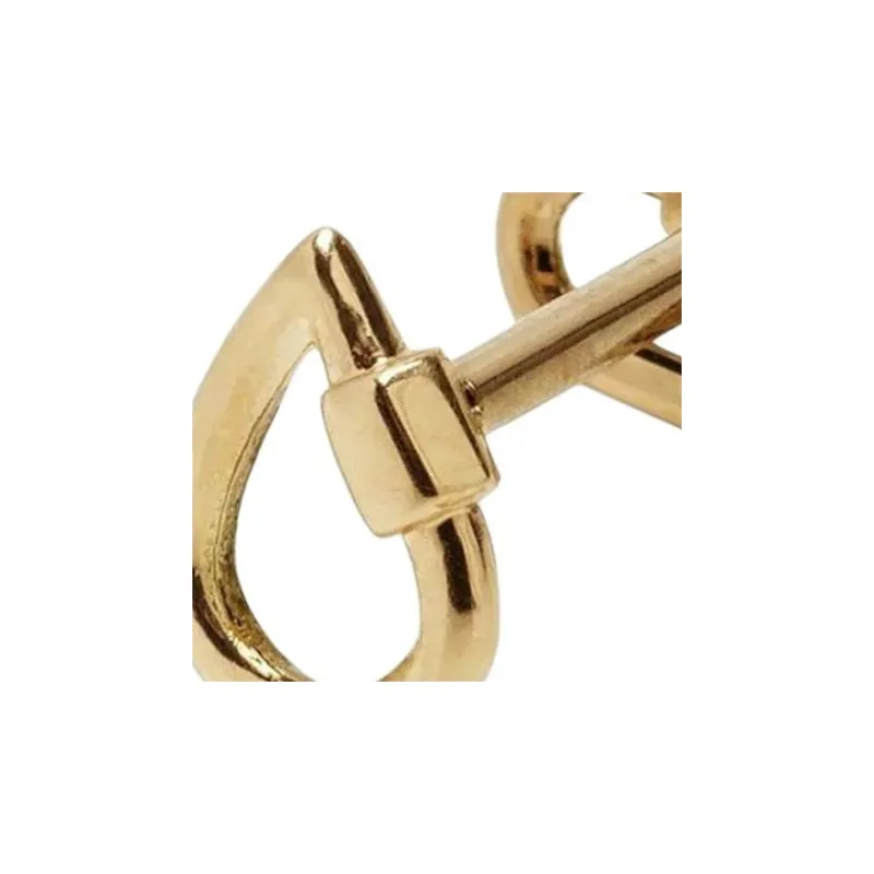 Marla Aaron 18kt Yellow Gold Drop Lockette Single Stud Earring-1