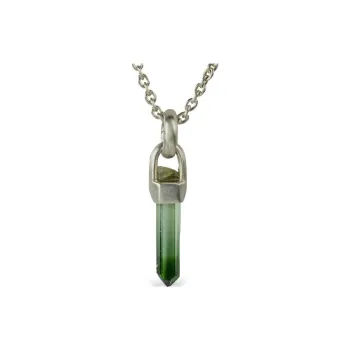 Parts Of Four Sterling Silver Talisman Elbaite Necklace
