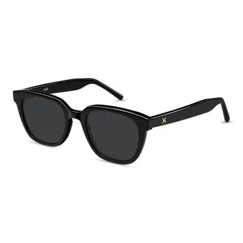 LOHO Plate Frame Square Driving Travel Photography UV Protection Sunglasses Unisex Black Porcelain White