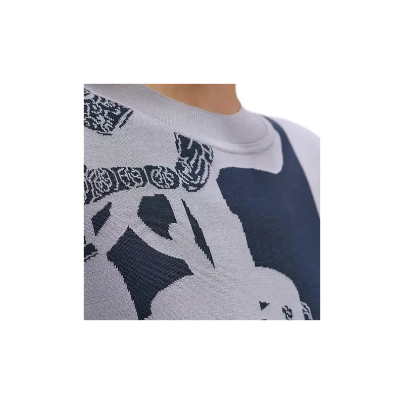 HERMES T Shirt Women's Blue Black-4