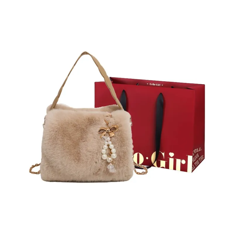 GOX Plush One Shoulder Handbag Regular Women's Multicolor-8