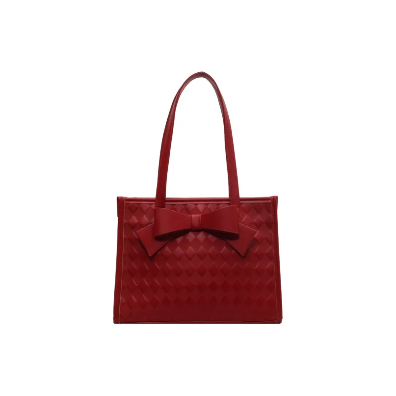 Yalu PU Shoulder Bag Regular Women's Red-7