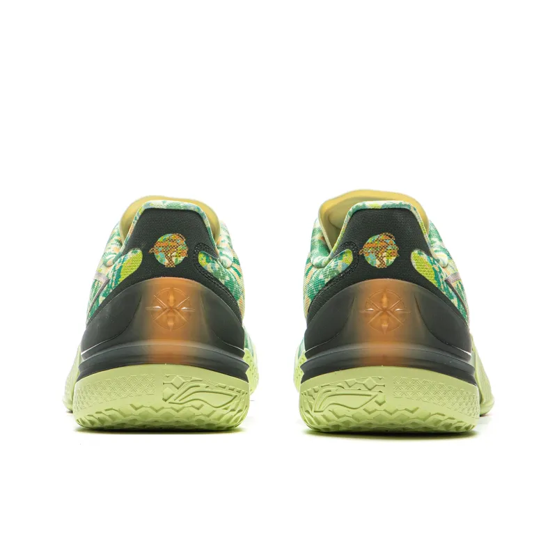 LiNing Knife 5 Slip Resistant Coverage Lightweight Rebound Low Top Performance Basketball Shoes Men's Yellow Green-5