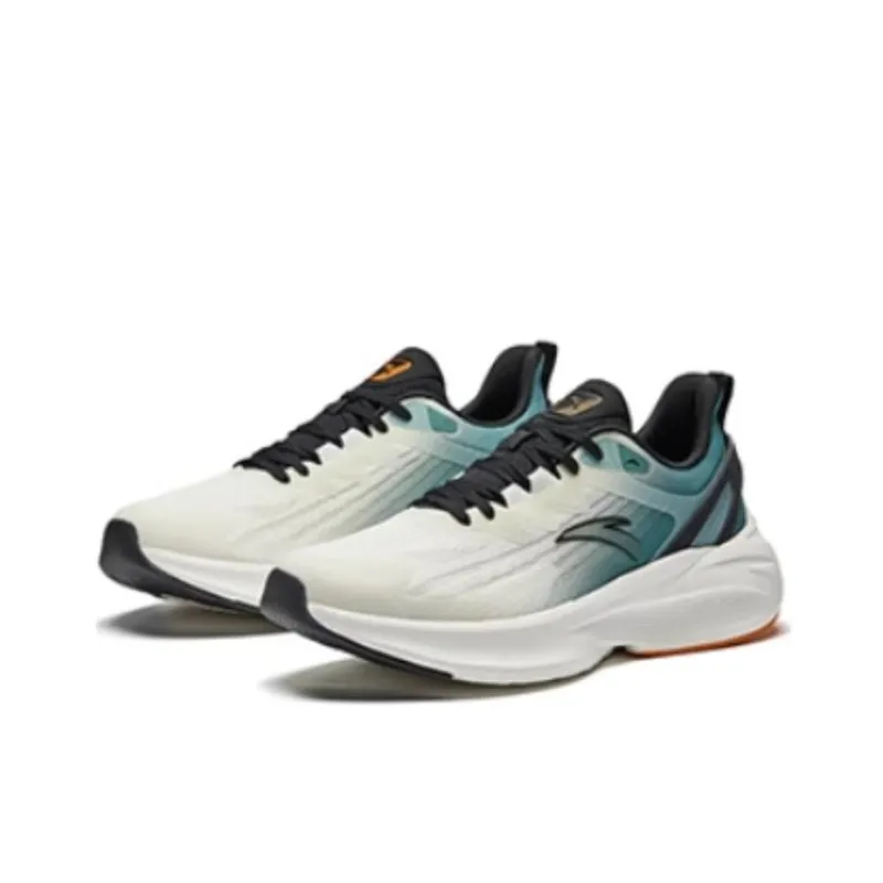 Anta Stinger 5 Anti Slip Wear Resistant Low Top Training Running Shoes Men's Gray Green-1