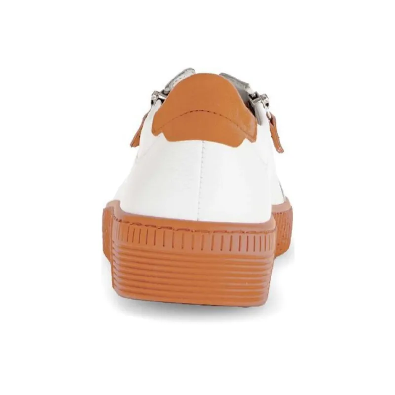 Gabor Fashion Low Top Skateboard Shoes Women's White-4