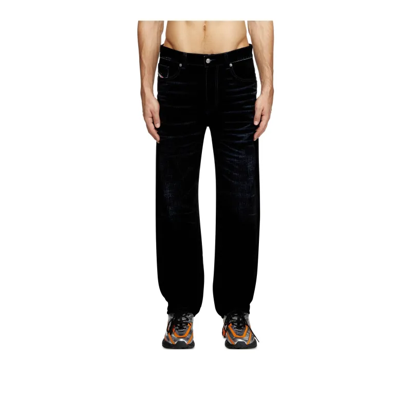 DIESEL Loose Velvet Flocked Denim-1