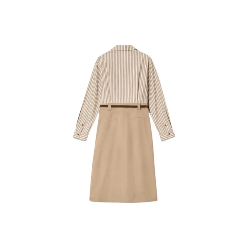 PSALTER Long Sleeved Dress Women's Camel-1