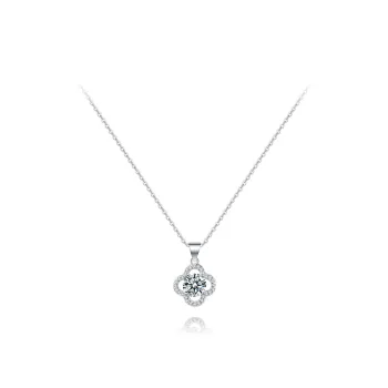 KUMET Zircon Necklaces Women's Same For Couples