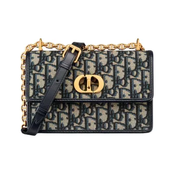 DIOR Miss Caro Cotton Shoulder Bag Mini Women's Blue