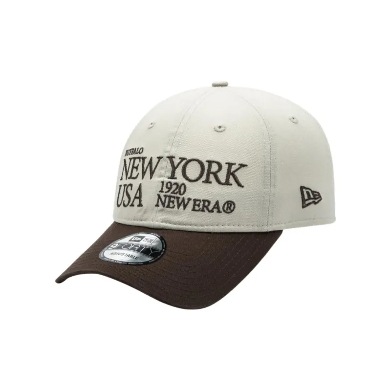 New Era Cotton Baseball Caps Unisex Stone Color-0