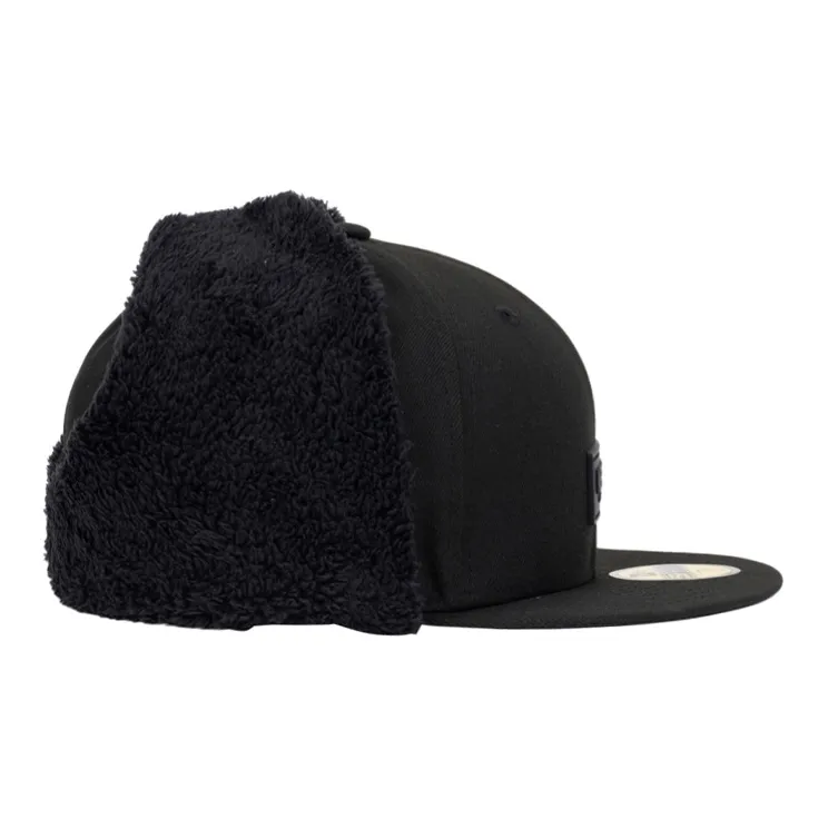 New Era Polyester Metal Baseball Caps Unisex Black-2