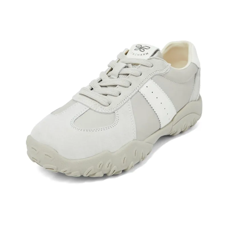 COMELY Casual Shoes Women's Low Top Gray/Ecru/Purple/Brown/Gold-1