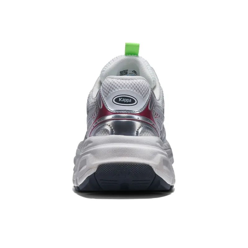 Kappa Cushioning Breathable Low Top Chunky Sneakers Unisex Cool Gray New Year Red-4
