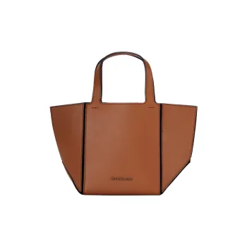 MICHAEL KORS Leather Tote Bag Shopping Bag Handbag Small Size Women's Dark Brown