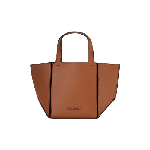 MICHAEL KORS Leather Tote Bag Shopping Bag Handbag Small Size Women's Dark Brown