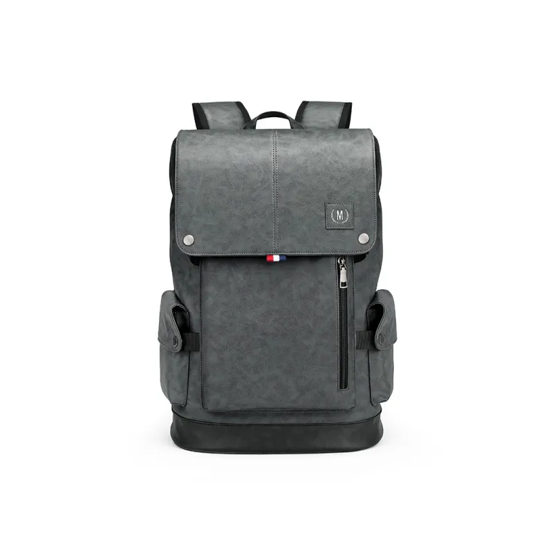 MashaLanti PVC Commute Backpack Travel Bag Backpack Regular Men's Black-1