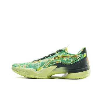 LiNing Knife 5 Slip Resistant Coverage Lightweight Rebound Low Top Performance Basketball Shoes Men's Yellow Green