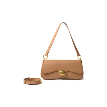 BOB ORE BLUE COLLECTION Genuine Leather Shoulder Bag Crossbody Bag Handbag Medium Size Women's Apricot