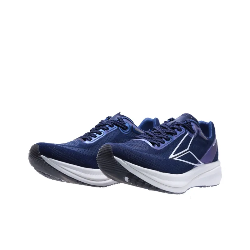 SUPAOSIKE Cushioning, Abrasion Resistant, Slip Resistant Low Top Carbon Plate Casual Running Shoes Unisex White Blue-1