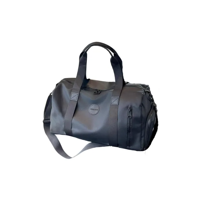 Tonlion Oxford Portable Crossbody Gym Bag Unisex Black/Gray-9