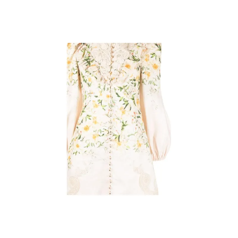 Zimmermann Long-Sleeved Dresses Women's Beige-4
